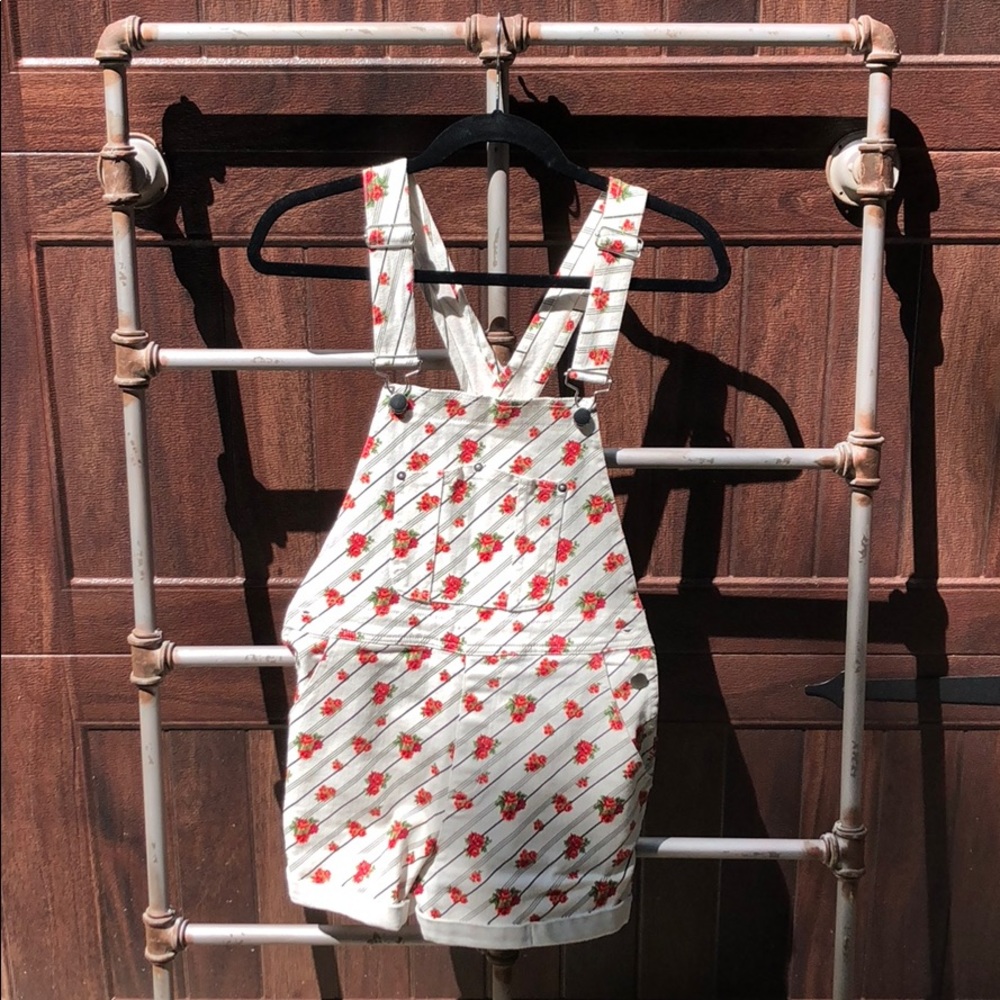 floral overalls